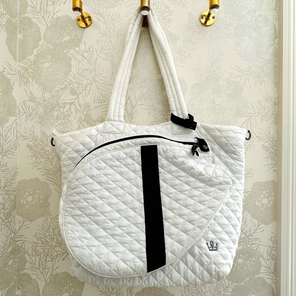 Oliver Thomas Kitchen Sink Tennis Tote in White